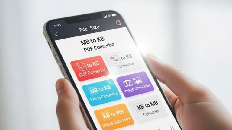 MB to KB PDF, MB to KB Photo & KB to MB Image Converter