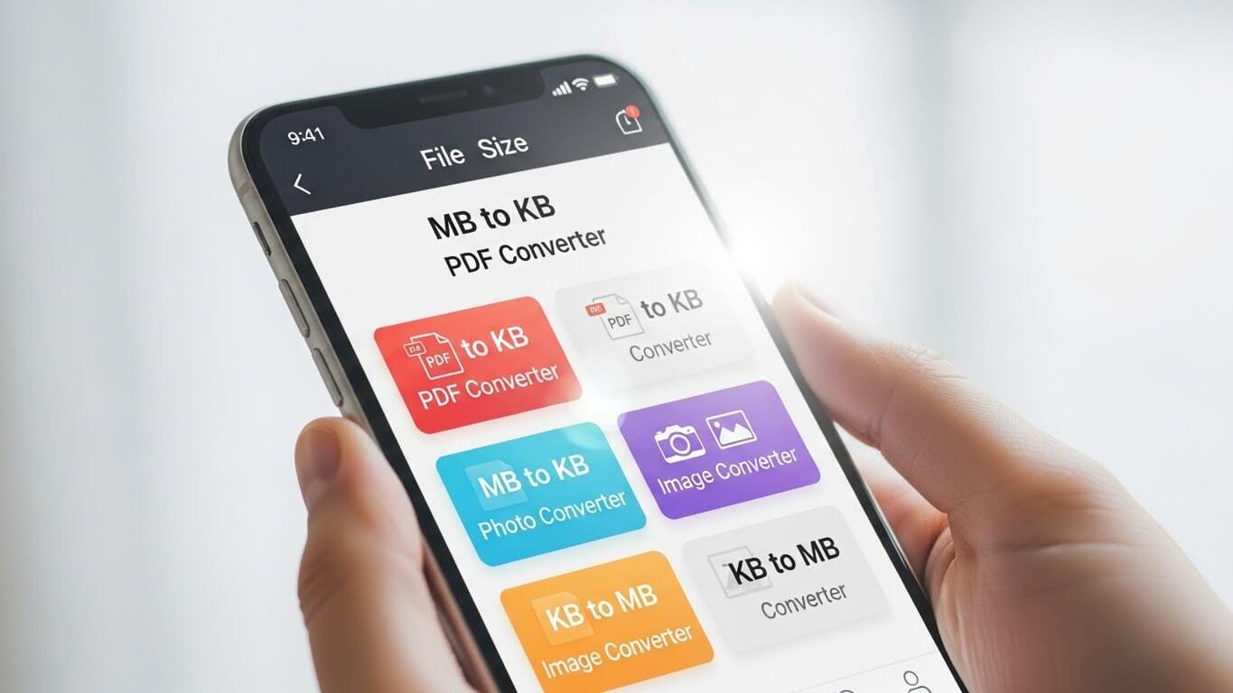 MB to KB PDF, MB to KB Photo & KB to MB Image Converter