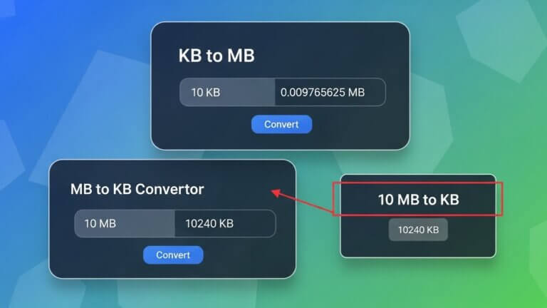 KB to MB photo conversion guide